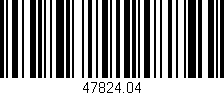 Código de barras (EAN, GTIN, SKU, ISBN): '47824.04'
