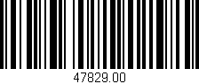 Código de barras (EAN, GTIN, SKU, ISBN): '47829.00'