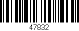 Código de barras (EAN, GTIN, SKU, ISBN): '47832'