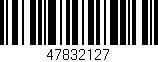 Código de barras (EAN, GTIN, SKU, ISBN): '47832127'