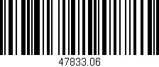 Código de barras (EAN, GTIN, SKU, ISBN): '47833.06'