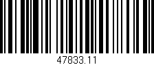 Código de barras (EAN, GTIN, SKU, ISBN): '47833.11'