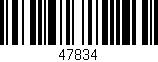 Código de barras (EAN, GTIN, SKU, ISBN): '47834'