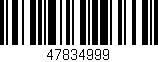 Código de barras (EAN, GTIN, SKU, ISBN): '47834999'