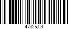 Código de barras (EAN, GTIN, SKU, ISBN): '47835.06'