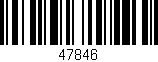 Código de barras (EAN, GTIN, SKU, ISBN): '47846'