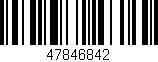 Código de barras (EAN, GTIN, SKU, ISBN): '47846842'