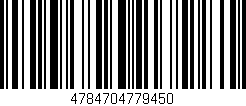 Código de barras (EAN, GTIN, SKU, ISBN): '4784704779450'