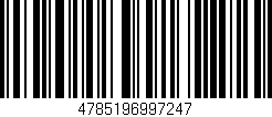 Código de barras (EAN, GTIN, SKU, ISBN): '4785196997247'