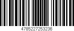 Código de barras (EAN, GTIN, SKU, ISBN): '4785227253236'