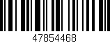 Código de barras (EAN, GTIN, SKU, ISBN): '47854468'