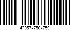 Código de barras (EAN, GTIN, SKU, ISBN): '4785747584759'