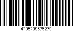 Código de barras (EAN, GTIN, SKU, ISBN): '4785799575279'