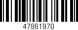Código de barras (EAN, GTIN, SKU, ISBN): '47861970'