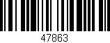 Código de barras (EAN, GTIN, SKU, ISBN): '47863'