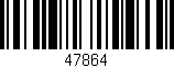 Código de barras (EAN, GTIN, SKU, ISBN): '47864'