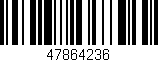 Código de barras (EAN, GTIN, SKU, ISBN): '47864236'