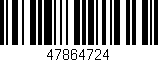 Código de barras (EAN, GTIN, SKU, ISBN): '47864724'