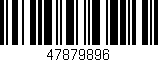 Código de barras (EAN, GTIN, SKU, ISBN): '47879896'