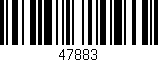 Código de barras (EAN, GTIN, SKU, ISBN): '47883'