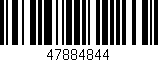 Código de barras (EAN, GTIN, SKU, ISBN): '47884844'