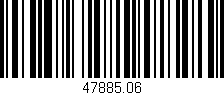 Código de barras (EAN, GTIN, SKU, ISBN): '47885.06'