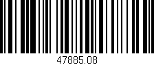 Código de barras (EAN, GTIN, SKU, ISBN): '47885.08'