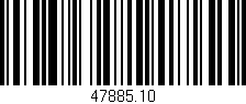 Código de barras (EAN, GTIN, SKU, ISBN): '47885.10'
