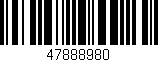 Código de barras (EAN, GTIN, SKU, ISBN): '47888980'