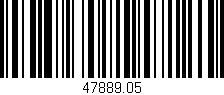 Código de barras (EAN, GTIN, SKU, ISBN): '47889.05'