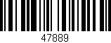 Código de barras (EAN, GTIN, SKU, ISBN): '47889'