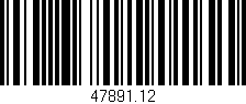Código de barras (EAN, GTIN, SKU, ISBN): '47891.12'