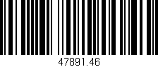Código de barras (EAN, GTIN, SKU, ISBN): '47891.46'