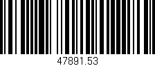 Código de barras (EAN, GTIN, SKU, ISBN): '47891.53'