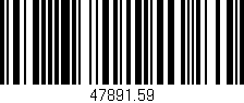 Código de barras (EAN, GTIN, SKU, ISBN): '47891.59'