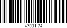 Código de barras (EAN, GTIN, SKU, ISBN): '47891.74'