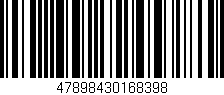 Código de barras (EAN, GTIN, SKU, ISBN): '47898430168398'
