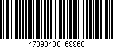 Código de barras (EAN, GTIN, SKU, ISBN): '47898430169968'