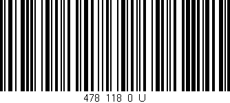 Código de barras (EAN, GTIN, SKU, ISBN): '478_118_0_U'