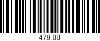Código de barras (EAN, GTIN, SKU, ISBN): '479.00'
