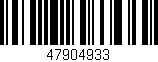 Código de barras (EAN, GTIN, SKU, ISBN): '47904933'