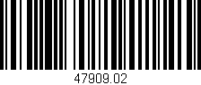 Código de barras (EAN, GTIN, SKU, ISBN): '47909.02'