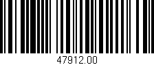 Código de barras (EAN, GTIN, SKU, ISBN): '47912.00'