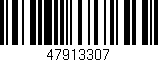 Código de barras (EAN, GTIN, SKU, ISBN): '47913307'