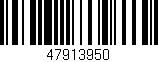 Código de barras (EAN, GTIN, SKU, ISBN): '47913950'