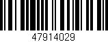 Código de barras (EAN, GTIN, SKU, ISBN): '47914029'