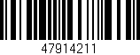 Código de barras (EAN, GTIN, SKU, ISBN): '47914211'