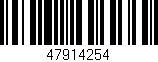 Código de barras (EAN, GTIN, SKU, ISBN): '47914254'