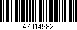 Código de barras (EAN, GTIN, SKU, ISBN): '47914982'