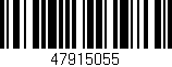 Código de barras (EAN, GTIN, SKU, ISBN): '47915055'